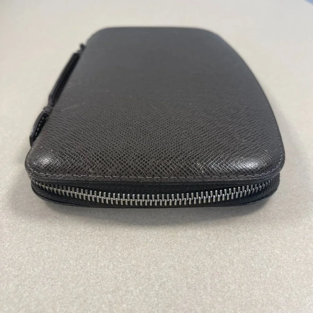 Louis Vuitton Taiga Leather Atoll Organizer Wallet - Brown - Preowned